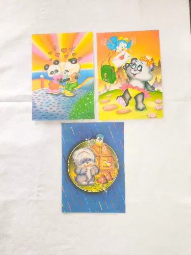 3 folhas de papel de carta anos 90