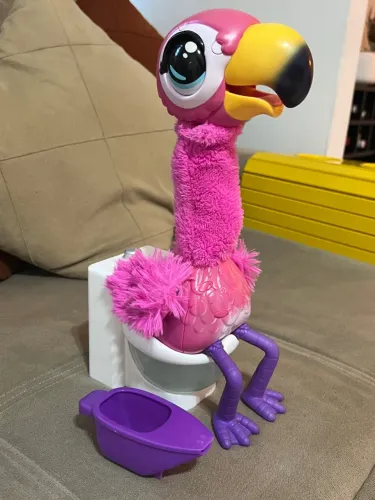 Flamingo Divertido no Vaso Sanitário - Brinquedo Interativo