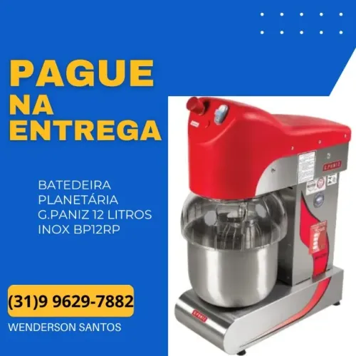 Batedeira Planetária G.Paniz 12 litros Inox BP12RP-220v Nova