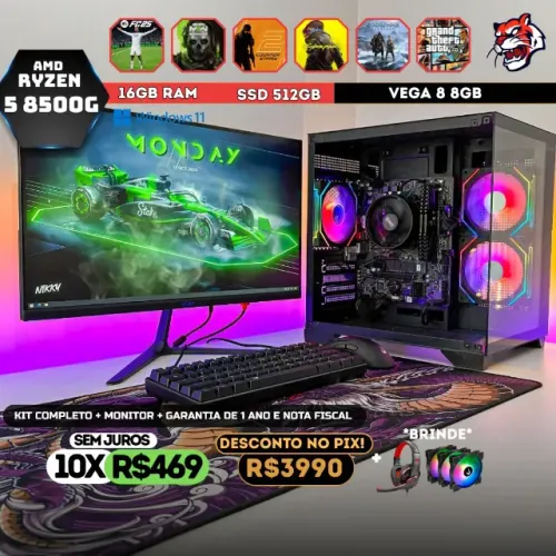 CPU GAMER COMPLETA AMD RYZER 5 8500G