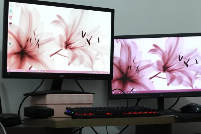 PC Gamer ou para trabalhar, top. 2 monitores.