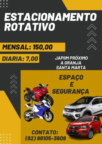 Garagem e estacionamento