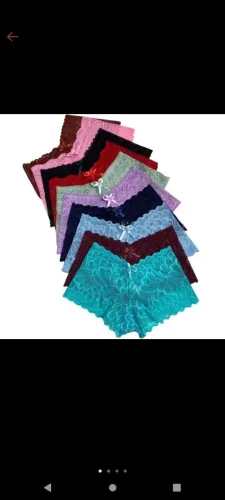 Conjunto de Calcinhas de Renda - Diversas Cores
