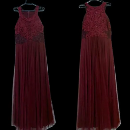 Vestido Longo Madrinha Marsala
