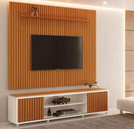 Painel + RACK Cedro/off white