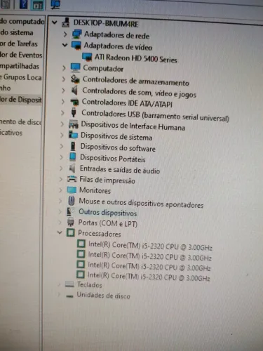 CPU i5 2320 8 gigas com placa de vídeo HD 5400 1 giga
