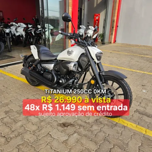 Titanium 250 EFI 0KM (48 x R$1.149 S/entrada)