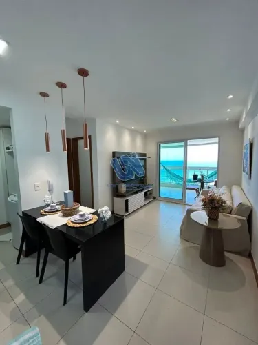 Apartamento mobiliado quarto e sala com visa mar no Pituba Privilege com 55m2