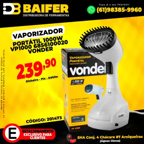 Vaporizador Portátil 1000w VP1000 6856100020 Vonder