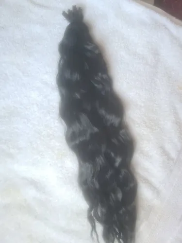 Mega Hair Ondulado - Cabelo orgsnico preto