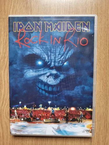 BOX C/ 2 DVDS DUPLOS  Iron Maiden - Rock In Rio + Rush- Rush In Rio .