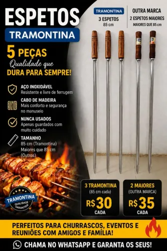 Espetos para churrasco 