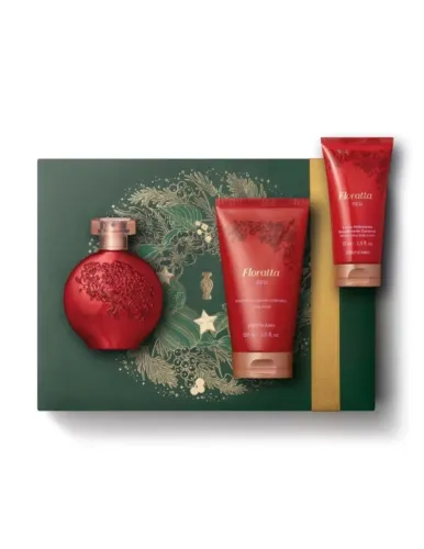 Kit presente florata Red com perfume, sabonete e hidratante