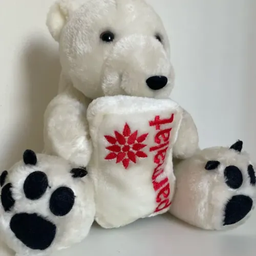 Urso Polar Pelúcia Colecionável - Coleção Mamíferos Parmalat