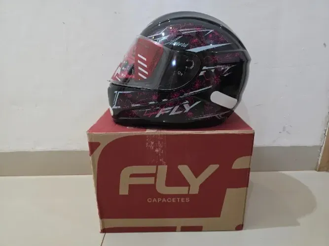 Capacete Moto 56 Fechado Feminino Fly F-9 Aurora