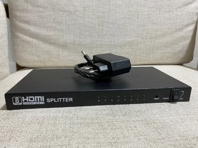 Splitter Hdmi 1 X 8 - 4k Multiplas Portas Hdmi 1.4 1080p