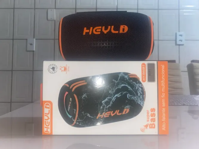 Caixa Som Bluetooth Portátil Led Heyli HY-666BT Nova