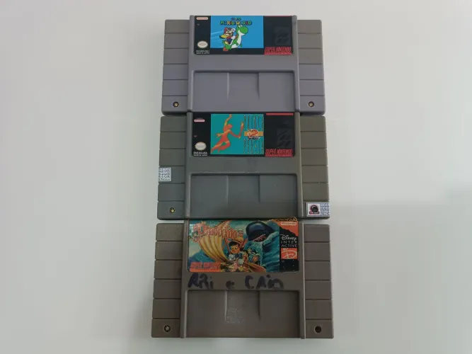 Kit 3 cartuchos reprô de SNES - Não estão salvando