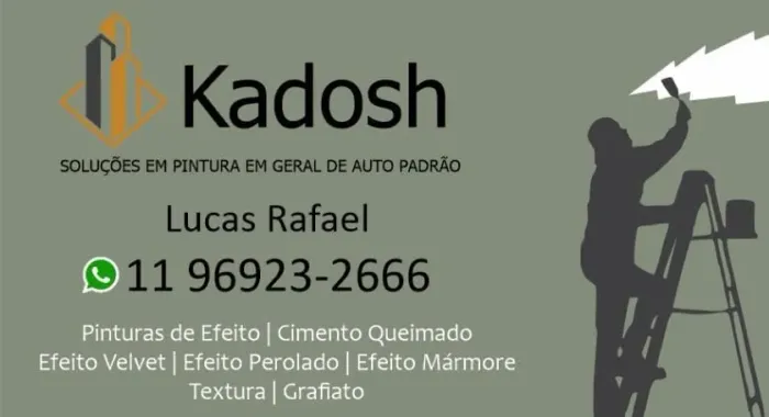 Kadosh somos uma empresa de pintura e reformas em geral
