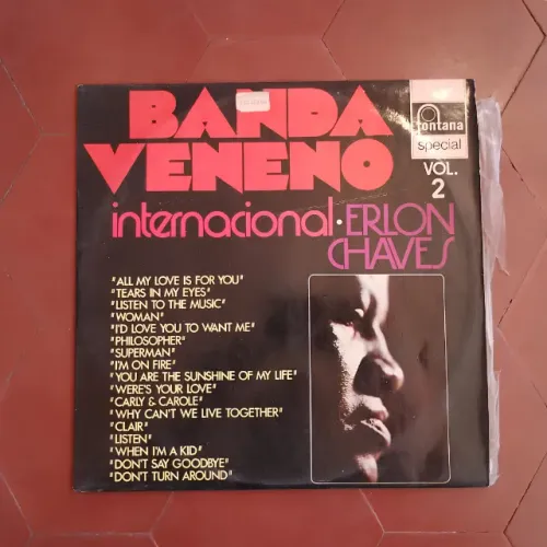 LP Vinil Erlon Chaves e Banda Veneno - Internacional Vol. 2 - Fontana - Raro