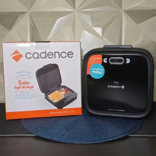 Sanduicheira Cadence 750W - Praticidade e Sabor Todos os Dias! | PRODUTO NOVO