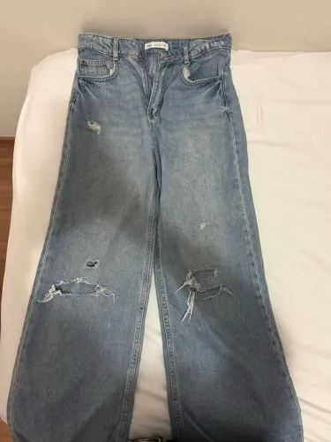 calça zara wide leg