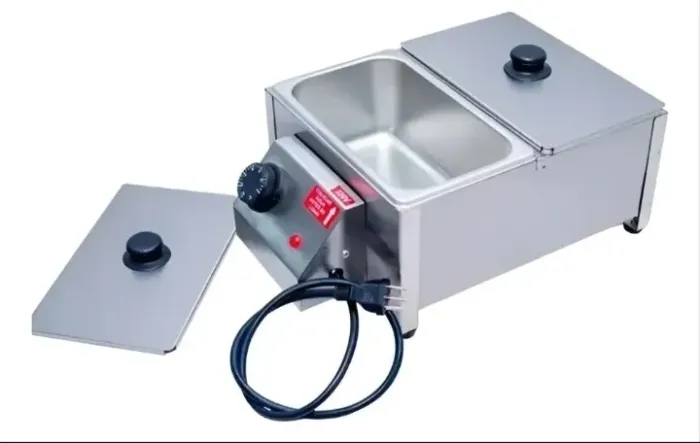 RECHAUD ELÉTRICO INOX 2 CUBAS 