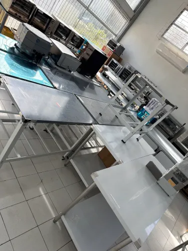 Bancada inox para produção 