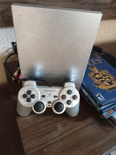 Playstation 2 Slim Prata Bloqueado