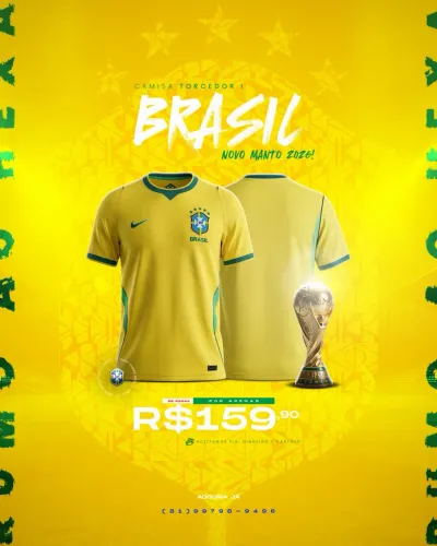 Camisa oficial Brasil 2026/2027