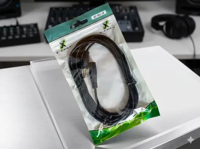 Cabo Extensor P2 x J2 Estéreo 2m X-Cell (Novo e Lacrado)
