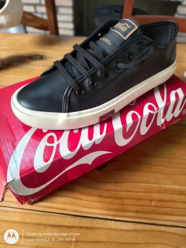 Tênis Coca-Cola Resort Veneza Masculino - Preto