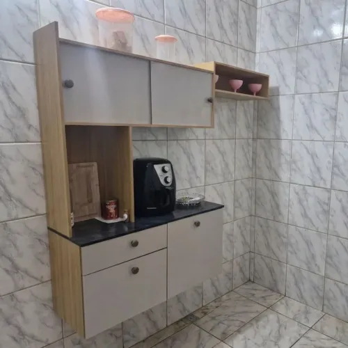 Armário off white cozinha