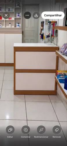 Balcão de atendimento para loja