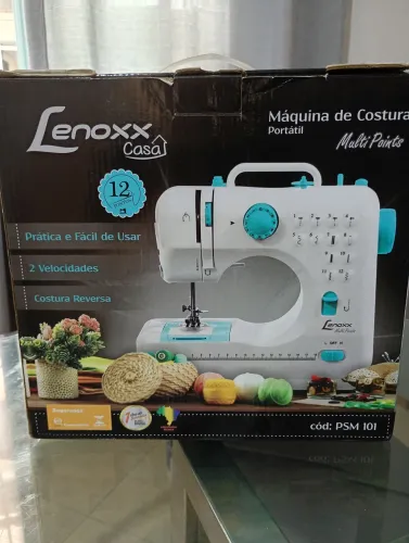 Máquina de costura portátil multi points (Lenoxx)