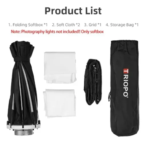 Softbox Triopo K2-55 Portable Folding 55cm+grid