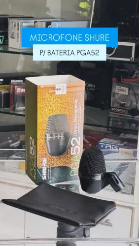 Microfone shure p/ bateria PGA52