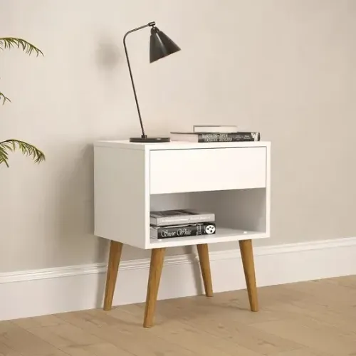 Mesa de Cabeceira MDF 1 Gaveta Villare