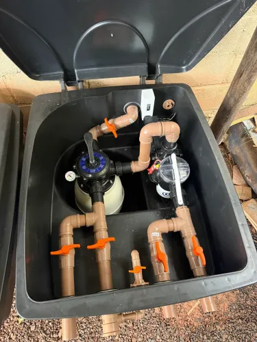Casa de máquina para piscina 