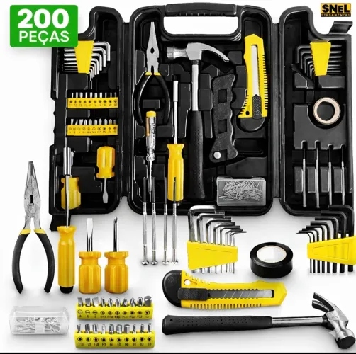 Kit Jogo de Ferramentas Completo 200 peças