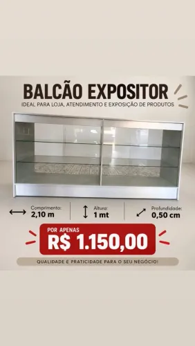 Balcão expositor