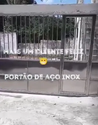 Portão de aço inox ZAP *74