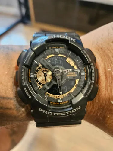 Casio G-Shock GA-110RG Original | Preto com Dourado | 100% Funcional