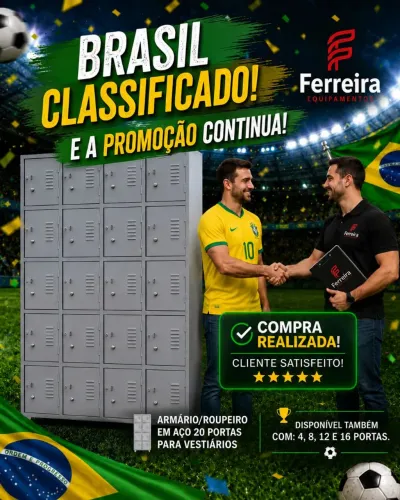 Roupeiro pra vestiários 4 8 12 16 20 portas novos em até 10x sem juros
