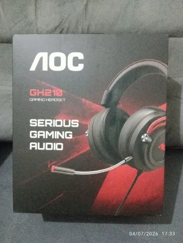 Headset Gamer AOC GH210 - Novo, Nunca Usado (Na Caixa)