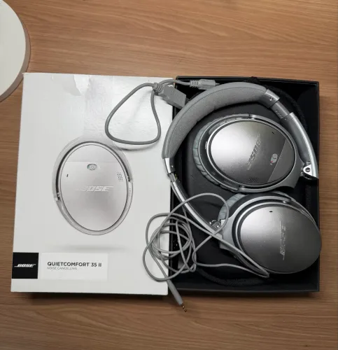 Headphone Bose QC35 II Prata - Pouquíssimo Uso