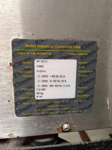 Lava-Louças Industrial Netter NT 200 D Inox + Gavetas/Acessórios (Oportunidade)