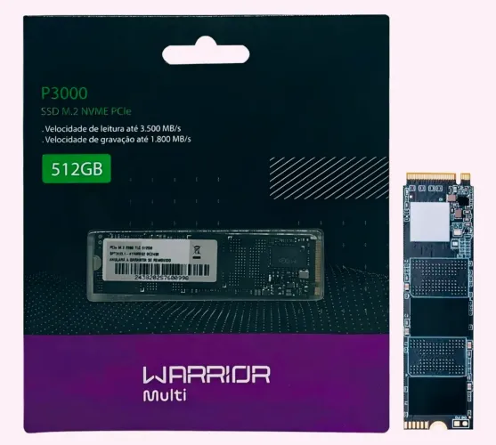 Ssd 512 Gb M.2 2280 Nvme Pcie Warrior