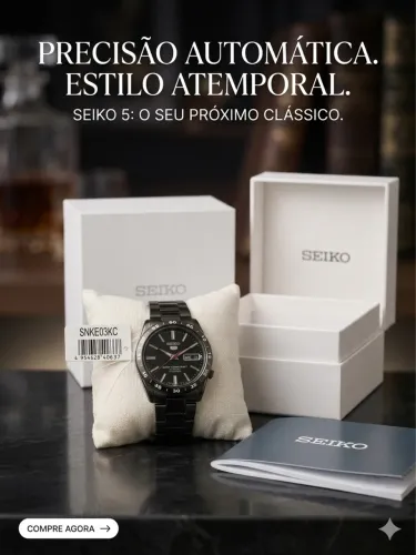 Relógio Seiko 5 SNKE03KC automático 
