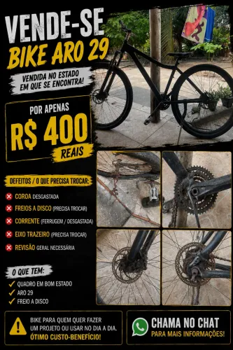 Vende se bike aro 29